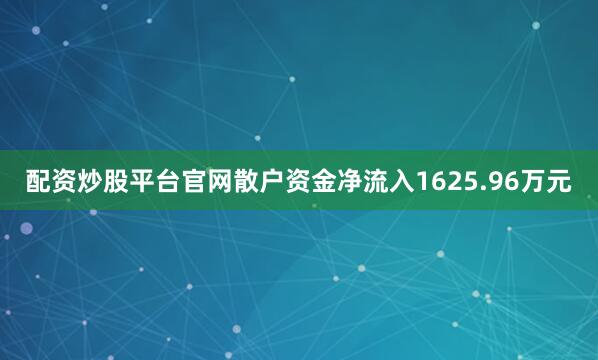 配资炒股平台官网散户资金净流入1625.96万元