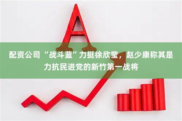配资公司 “战斗蓝”力挺徐欣莹，赵少康称其是力抗民进党的新竹第一战将